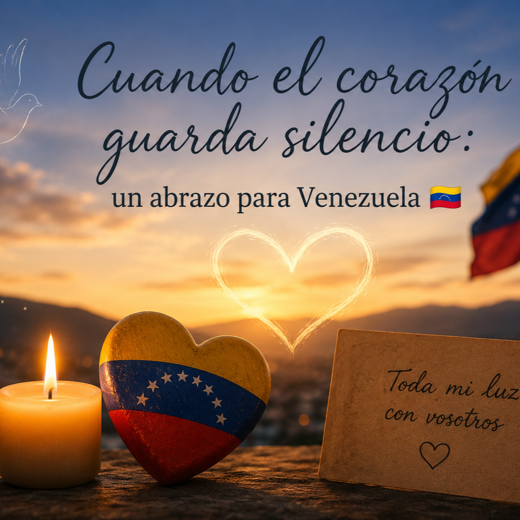 Cuando el corazón guarda silencio: un abrazo para Venezuela 🇻🇪✨